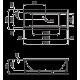 Laufen PRO ванна 180*80 см з панеллю,