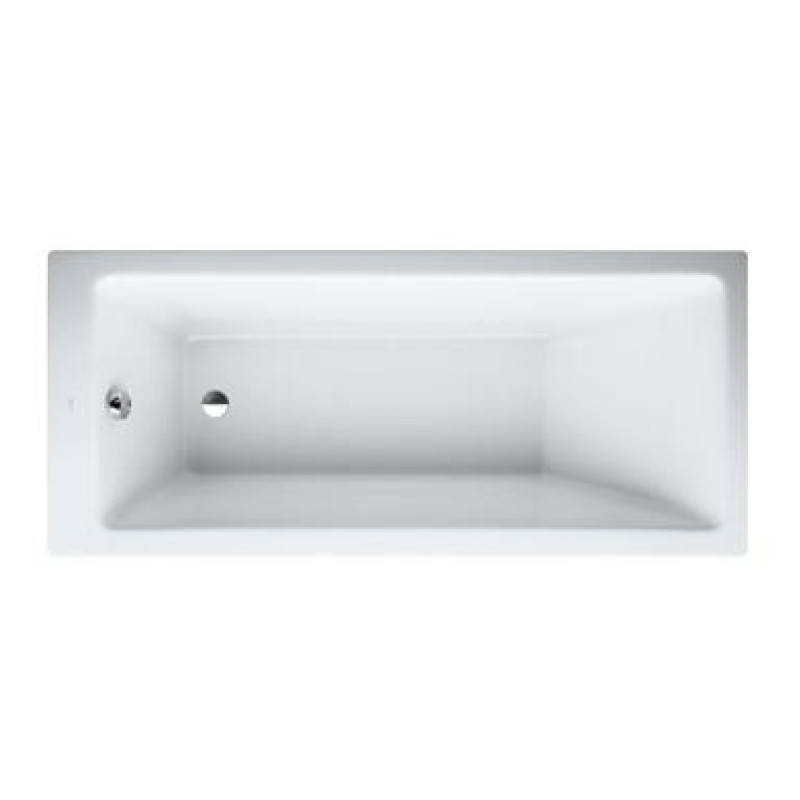 Laufen PRO ванна 1600*700*460мм, вбудована, без рами, без панелi, з алюмiн. профiлем для нiжок, бiла,
