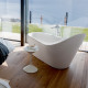 Laufen PALOMBA ванна 1835*960*750*540*900мм, стоїть окремо, Solid Surface/штучний камінь, колір білий,