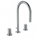 Laufen KARTELL змiшувач для умивальника, двохвентильний, з клапаном pop-up, (H3123330042211)