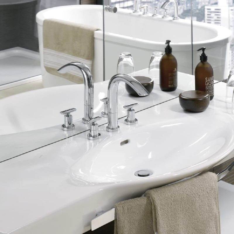 Laufen PALACE тумба 90*37,5см с умывальником 90*51,с держателем полотенца, белый, (H4012520754631+H8127020001041)