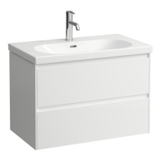 Laufen LANI тумба 80см с двумя ящ,подумывальник, белый матовый, (H4035521122601)