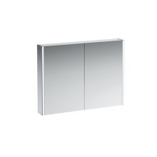 Laufen FRAME 25 дзеркальна шафка 75*100*15см, з 2ма дверцятами, з пiдсвiткою, з сенсорним вимикачем, з EU розеткою, (H4086039001441)