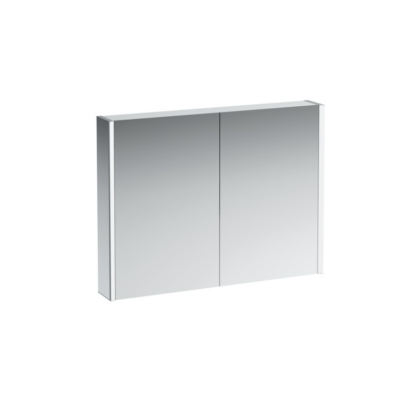 Laufen FRAME 25 дзеркальна шафка 75*100*15см, з 2ма дверцятами, з пiдсвiткою, з сенсорним вимикачем, з EU розеткою, (H4086039001441)