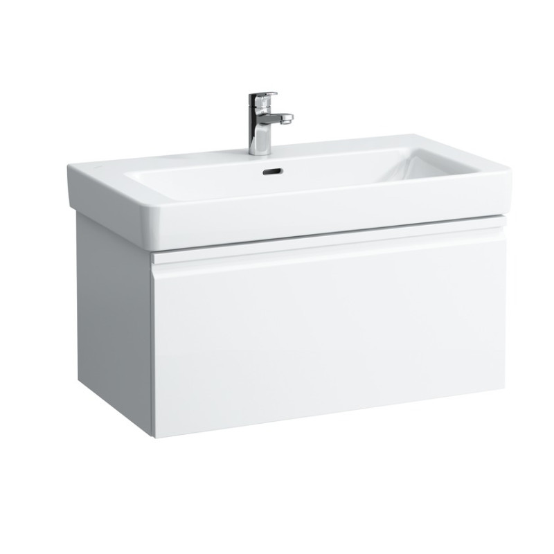 Laufen PRO S тумба 810*450*390мм, для раковини H813965, з висувним ящ., з внутр. висувним ящ., бiлий глянець, (H4835020964751)