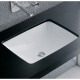 Laufen PRO раковина 490*360мм, вбуд. знизу, без отвору для змiш., нижня поверхня не вiдшлiф., з переливом, (H8119600001091)