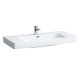 Laufen PRO S раковина 850*460мм, монтується зверху, 1 отв.для змішувача, відшлифована нижня поверхня, колір білий глянець з LCC, (H8139664001041)