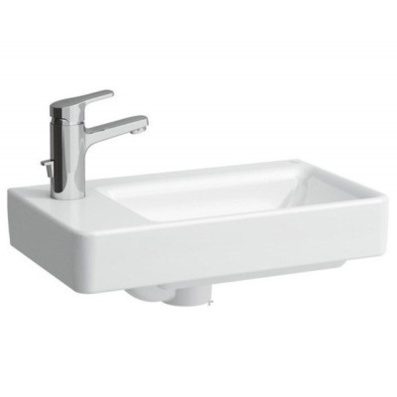 Laufen PRO S мiнi-раковина 480*280мм, асиметрична, лiва, з 1м отвором пiд змiшувач, (H8159554001041)