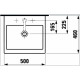 Laufen LIVING CITY раковина 500*4600мм, з 1-м отв. пiд змiшувач, з отвором переливу, монт. зверху, (H8174310001041)
