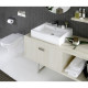 Laufen LIVING CITY раковина 500*4600мм, з 1-м отв. пiд змiшувач, з отвором переливу, монт. зверху, (H8174310001041)