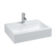 Laufen LIVING CITY раковина 600*460мм, з 1-м отв. пiд змiшувач, з отв. переливу, вiдшлiф. нижня поверхня, монт.зверху, (H8174340001041)
