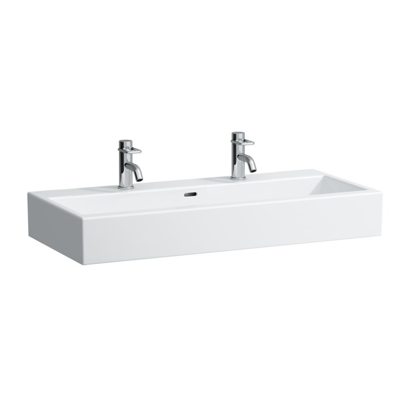 Laufen LIVING CITY умивальник 155*460*1000мм, з 2ма отворами пiд змiшувач, вiдстань 400мм, (H8184370001071)