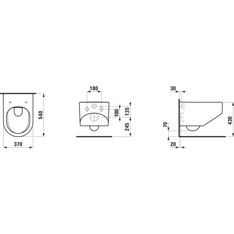 Laufen Підвісний унітаз Sonar rimless (H8203410000001)