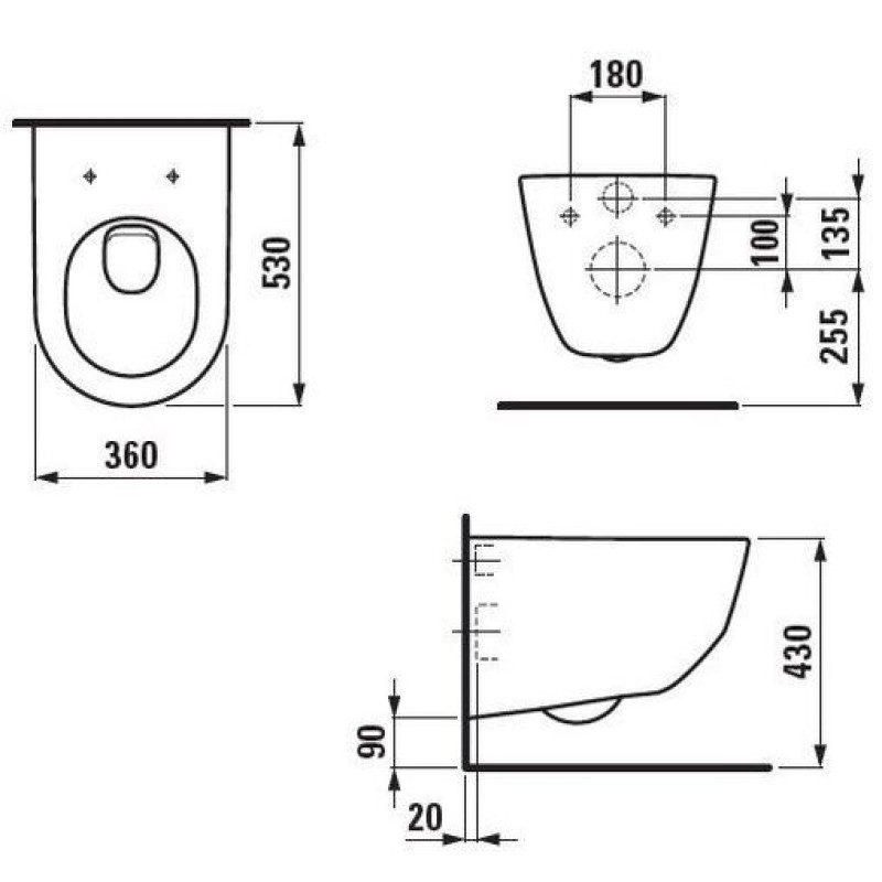 Laufen Унітаз підвісний Pro (H8209560000001)
