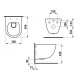 Laufen PRO унiтаз 360*490мм, пiдвiсний Rimless Compact, змив вертикальний, (H8209650000001)