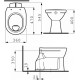 Laufen PRO чаша унiтазу 360*470мм, монт. на пiдлозi, змив гориз., випуск вертикальний, (H8219590000001)