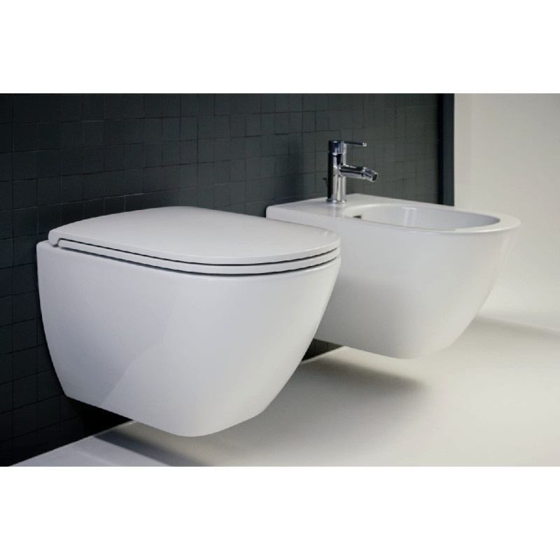 Laufen LUA Rimless унитаз подвесной, в комплекте с сиденьем Slim, (H8660800000001)