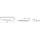 Laufen ALESSI ONE полка 50*175*630мм, керамiчна, з тримачем рушника, колiр бiлий, (H8709720000001)