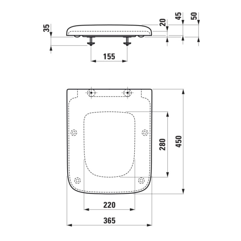Laufen Сидіння з кришкою Palace (H8917013000001)