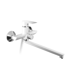 Змішувач для ванни HAIBA ALEX 006 EURO WHITE-CHROME (HB9567)