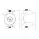 SHIMGE Насос рециркуляційний HBS24-12, Hmax 12 м, Qmax 1.38м³