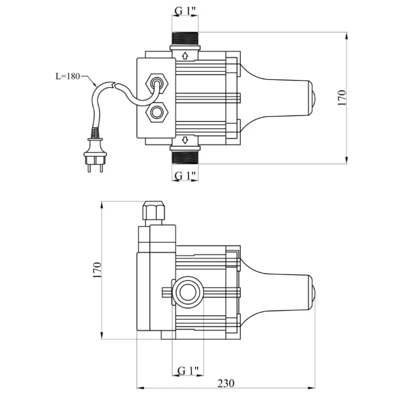 FORWATER насоси Автомат прес-контроль1.1кВт FORWATER HS-10 {1} (HS-10)
