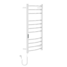 i-HEAT рушникосушарка електро, 120W, 500 * 900мм, AISI 304, 11п. (4-4-3) коло, стійки квадрат, таймер, терморегулятор, сталь полірована, лівий
