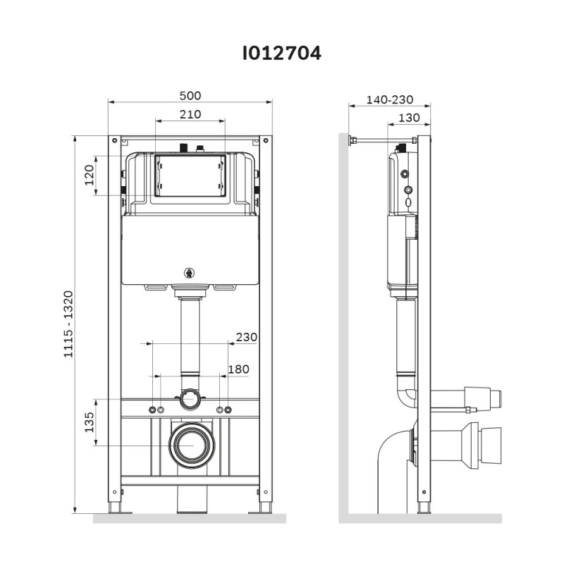 Інсталяція для унітазу AM.PM Pro II12704