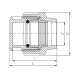 ITAL Заглушка для труб ПЕ 63 мм