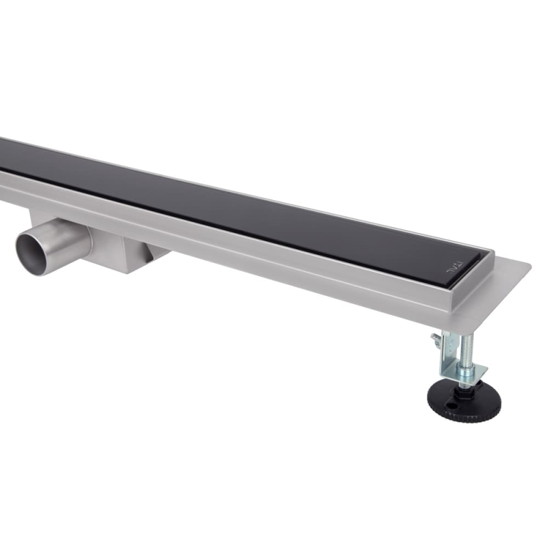 ITAL Трап для душу IT02-FT24/700, 700 мм, загартоване скло, Black Glossy