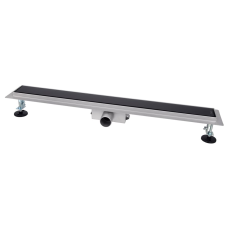 ITAL Трап для душу IT02-FT24/800, 800 мм, загартоване скло, Black Glossy