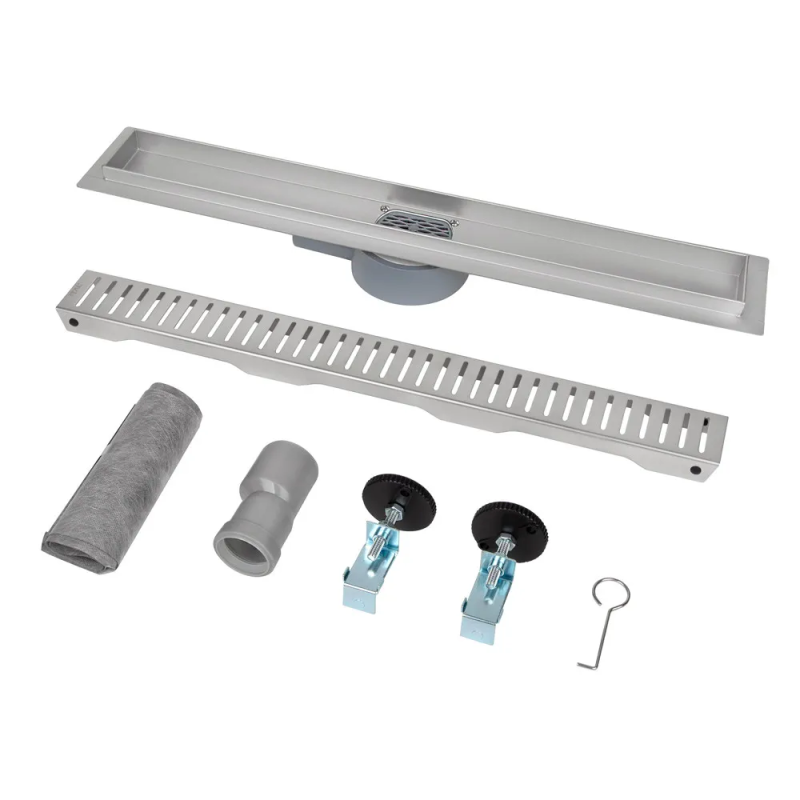 ITAL трап IT03-FT10/ 300 ITAL Душовий трап 300 мм поворот.360, комбін.затвор, Brushed nickel (блістер) {5/1} (IT03-FT10/300)
