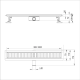 ITAL трап IT03-FT10/ 900 ITAL Душовий трап 900 мм поворот.360, комбін.затвор, Brushed nickel (блістер) {5/1} (IT03-FT10/900)