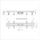 ITAL Душовий трап IT13-FT01/700, 700х70х67мм