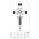 ITAL арматур. Фільтр промивний ITAL з ред. тиску 3/4