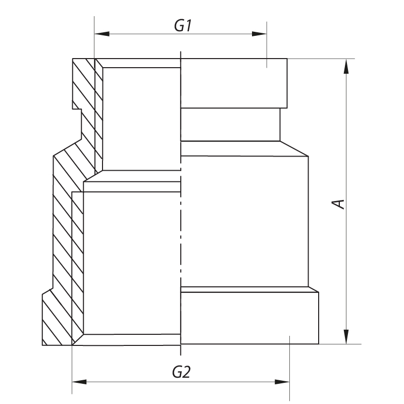 Муфта редукционная 3/4