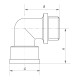 Угол 3/4'' НВ (хром) Koer KF.L08MF.CHR (KF0128)