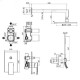 Paffoni Душова система Level KIT LES015 CR (KITLES015CR)