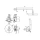 KITLIG015CRLIGHT Комплект душової системи, хром
