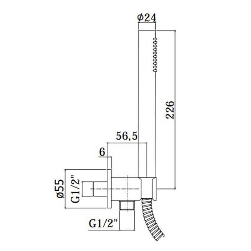 Paffoni Душова система Light KIT LIG 015 NO чорний (KITLIG015NO)