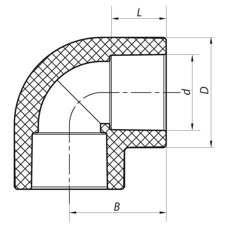 Угол 90 63 PPR Koer K0024.PRO (KP0029)