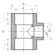 Тройник редукционный 50x20x50 PPR Koer K0047.PRO (KP0056)
