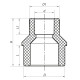 Муфта редукционная НB 25x20 PPR Koer K0056.PRO (KP0066)