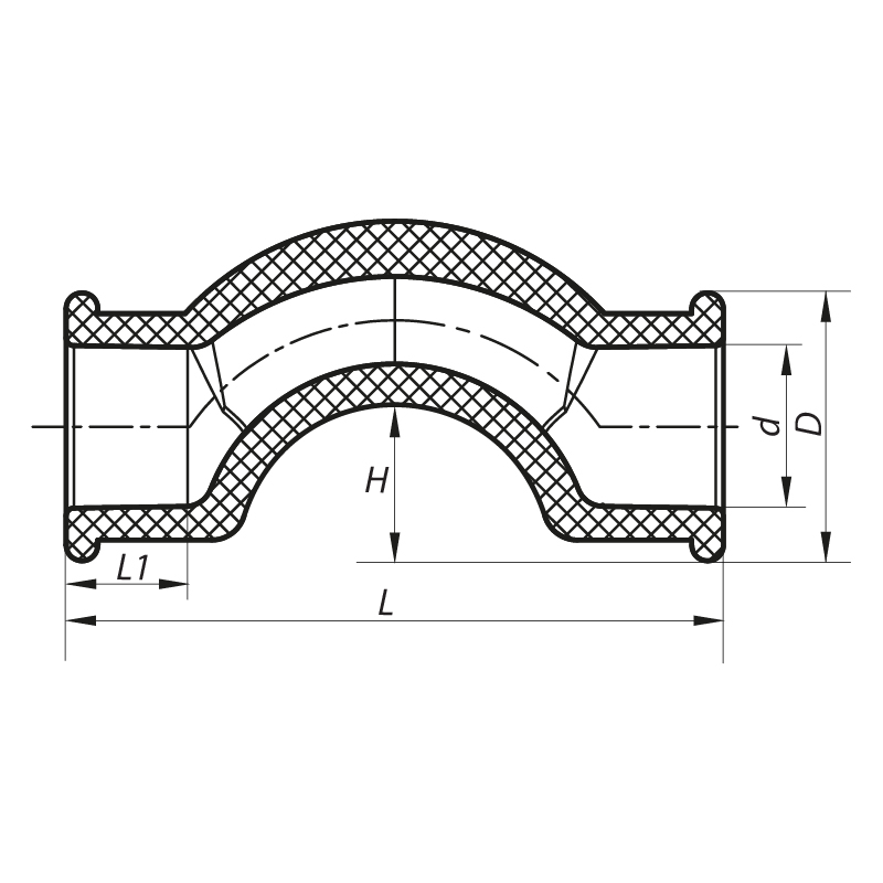 Обвод короткий Koer PPR 20 K0065.PRO (KP0077)