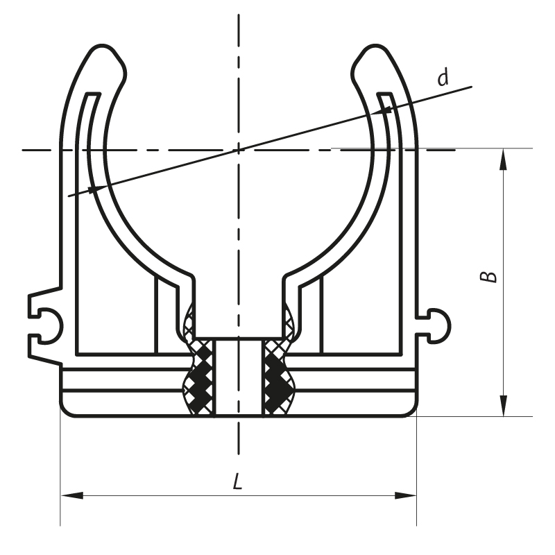 Крепление для PPR трубы 40 Koer K0077.PRO (KP0092)