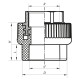 Муфта ВР 63x2F PPR Koer K0093.PRO (KP0111)