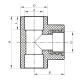 Тройник ВР 32x1F PPR Koer K0107.PRO (KP0127)