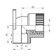 Угол установочный ВР 20x1/2F PPR Koer K0123.PRO (KP0147)