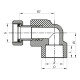 Угол с накидной гайкой 25x3/4F PPR Koer K0145.PRO (KP0183)