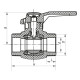 Кран шаровый PPR КШ (ручка) для горячей воды 50 (Koer K0179.PRO) (KP0231)